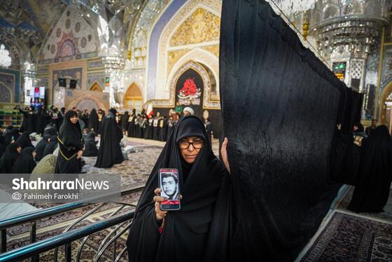 گزارش تصویری | آئین سیاه پوشی حرم مطهر امام رضا(ع)توسط مادران و همسران شهدا