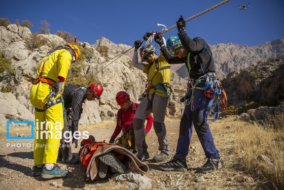 گزارش تصویری | تیم‌های واکنش سریع در کوهستان‌های «چالابه»