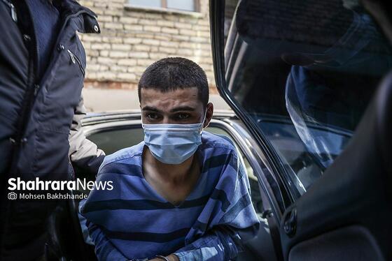 گزارش تصویری | بازسازی صحنه جرم زورگیری موبایل با ساطور از دو نوجوان مشهدی