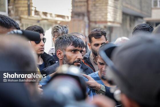 گزارش تصویری | بازسازی صحنه جرم زورگیری موبایل با ساطور از دو نوجوان مشهدی