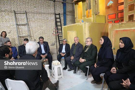 گزارش تصویری | بازدید شهردار مشهد از پشت‌صحنه فیلم سینمایی «کاکا لوتی»