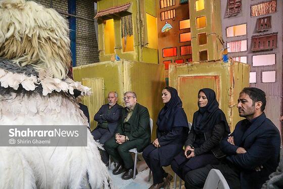 گزارش تصویری | بازدید شهردار مشهد از پشت‌صحنه فیلم سینمایی «کاکا لوتی»