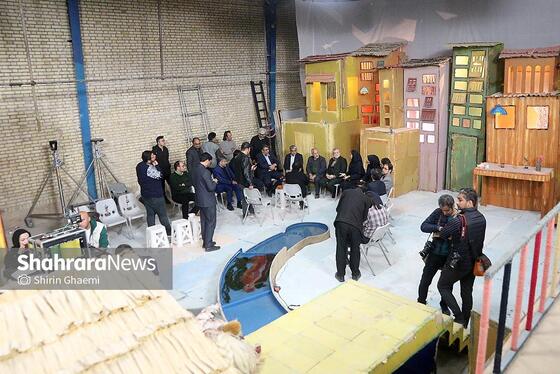 گزارش تصویری | بازدید شهردار مشهد از پشت‌صحنه فیلم سینمایی «کاکا لوتی»