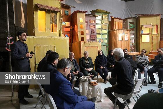 گزارش تصویری | بازدید شهردار مشهد از پشت‌صحنه فیلم سینمایی «کاکا لوتی»