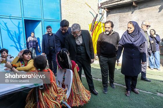 گزارش تصویری | بازدید شهردار مشهد از پشت‌صحنه فیلم سینمایی «کاکا لوتی»