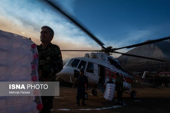 گزارش تصویری | عملیات مهار آتش‌سوزی مناطق کوهستانی روستاهای دلیر و الیت