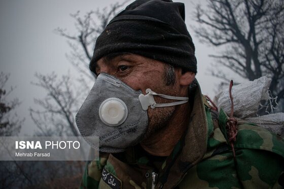 گزارش تصویری | عملیات مهار آتش‌سوزی مناطق کوهستانی روستاهای دلیر و الیت
