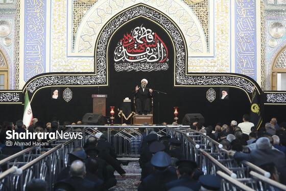 گزارش تصویری | آیین وداع با پیکر ۱۳ شهید گمنام در حرم مطهر رضوی