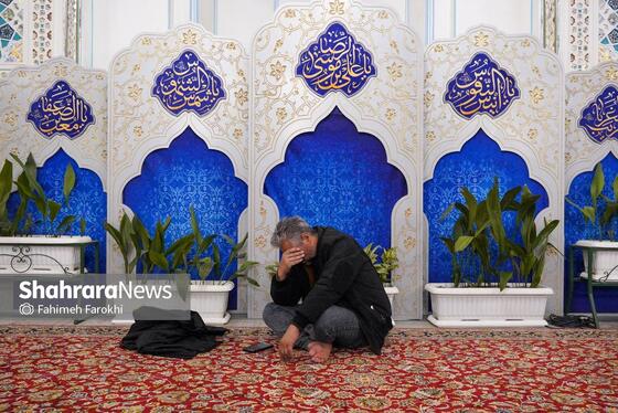 گزارش تصویری | عزاداری هئیت باغ گندم یزد در حرم مطهر رضوی