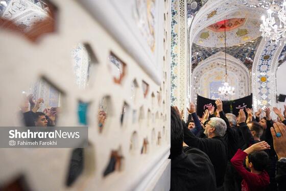 گزارش تصویری | عزاداری هئیت باغ گندم یزد در حرم مطهر رضوی