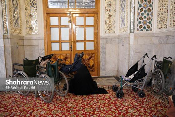 گزارش تصویری | عزاداری هئیت باغ گندم یزد در حرم مطهر رضوی