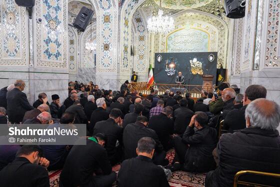 گزارش تصویری | عزاداری هئیت باغ گندم یزد در حرم مطهر رضوی