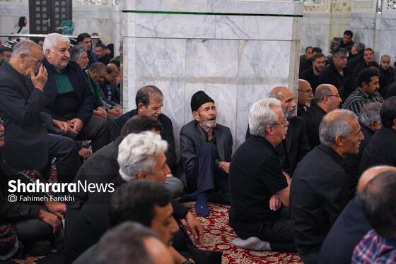 گزارش تصویری | عزاداری هئیت باغ گندم یزد در حرم مطهر رضوی