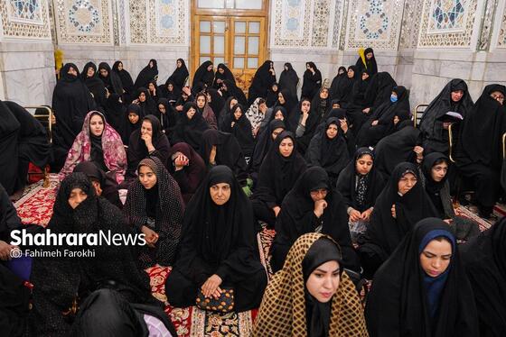 گزارش تصویری | عزاداری هئیت باغ گندم یزد در حرم مطهر رضوی