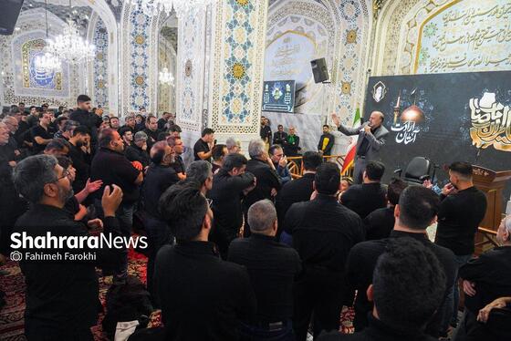 گزارش تصویری | عزاداری هئیت باغ گندم یزد در حرم مطهر رضوی