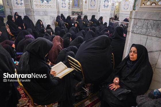 گزارش تصویری | عزاداری هئیت باغ گندم یزد در حرم مطهر رضوی