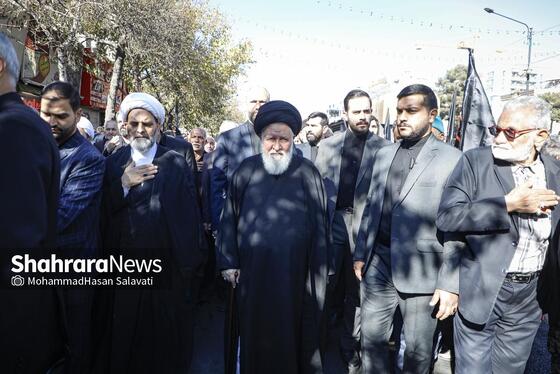 گزارش تصویری | اجتماع عزاداران فاطمی و تشییع پیکر مطهر ۱۳ شهید گمنام دوران دفاع مقدس در مشهد