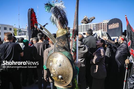 گزارش تصویری | اجتماع عزاداران فاطمی و تشییع پیکر مطهر ۱۳ شهید گمنام دوران دفاع مقدس در مشهد
