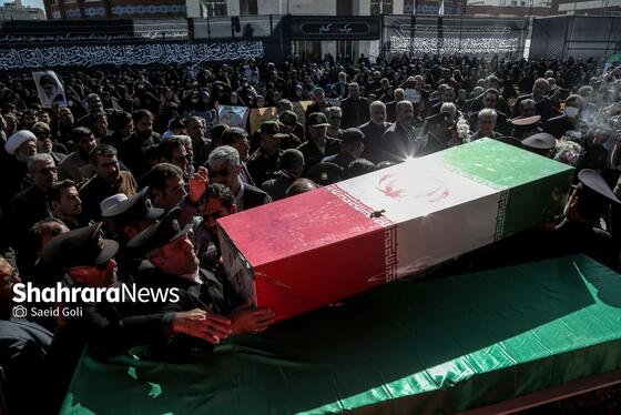 گزارش تصویری | تشییع و تدفین شهید گمنام در زائرسرای رضوی