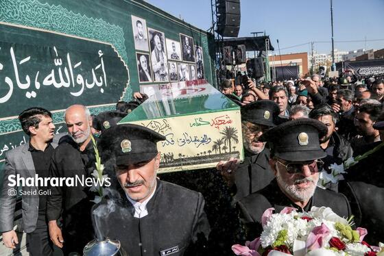گزارش تصویری | تشییع و تدفین شهید گمنام در زائرسرای رضوی