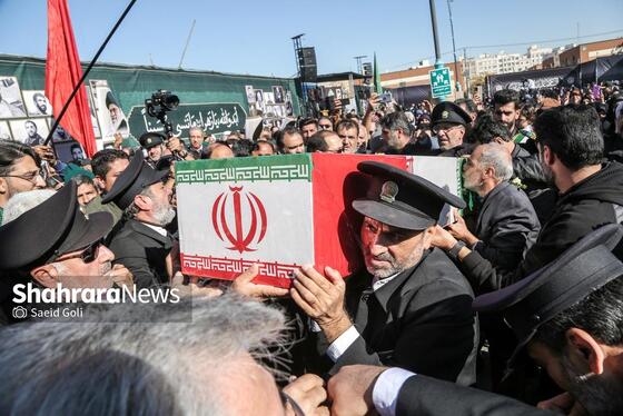 گزارش تصویری | تشییع و تدفین شهید گمنام در زائرسرای رضوی