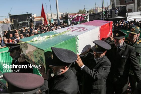 گزارش تصویری | تشییع و تدفین شهید گمنام در زائرسرای رضوی