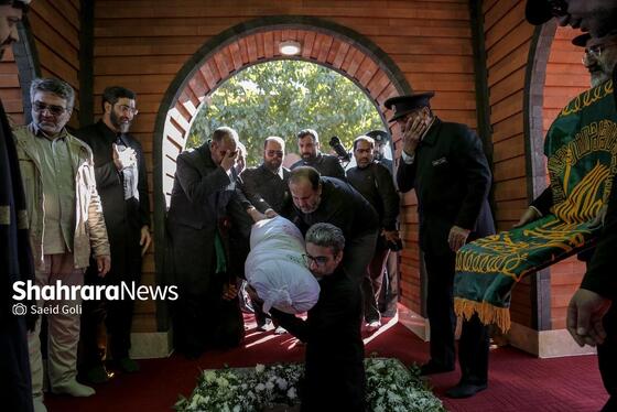 گزارش تصویری | تشییع و تدفین شهید گمنام در زائرسرای رضوی