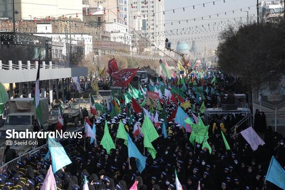 گزارش تصویری | رزمایش اقتدار بسیجیان استان خراسان رضوی در مشهد