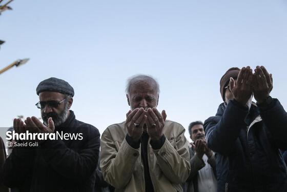 گزارش تصویری | اقامه نماز طلب باران در حرم مطهر رضوی