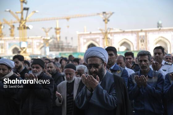 گزارش تصویری | اقامه نماز طلب باران در حرم مطهر رضوی