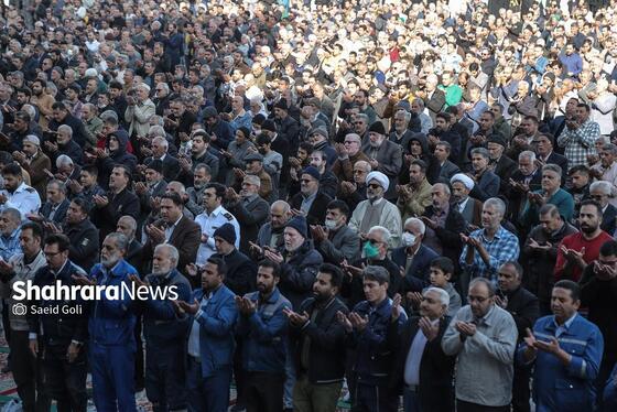 گزارش تصویری | اقامه نماز طلب باران در حرم مطهر رضوی