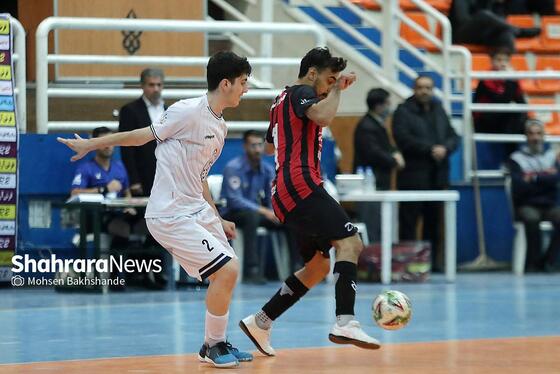 گزارش تصویری | لیگ دسته اول فوتسال | مسابقه فوتسال بازرگانی دائم پناه مشهد و دلسوختگان قم