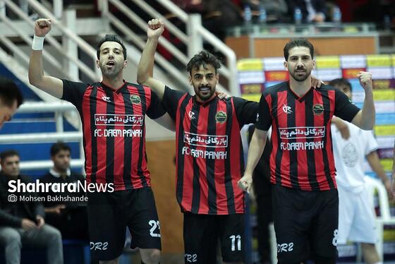 گزارش تصویری | لیگ دسته اول فوتسال | مسابقه فوتسال بازرگانی دائم پناه مشهد و دلسوختگان قم