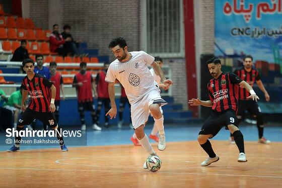 گزارش تصویری | لیگ دسته اول فوتسال | مسابقه فوتسال بازرگانی دائم پناه مشهد و دلسوختگان قم