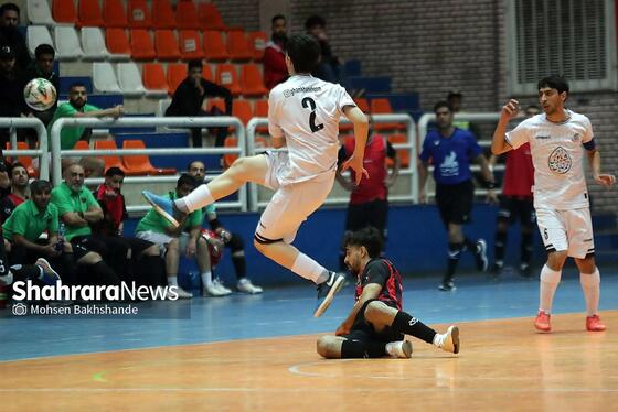 گزارش تصویری | لیگ دسته اول فوتسال | مسابقه فوتسال بازرگانی دائم پناه مشهد و دلسوختگان قم