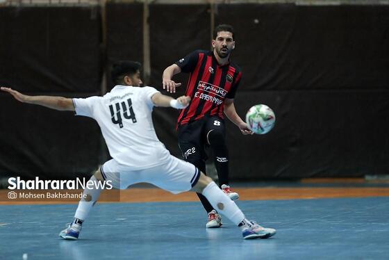 گزارش تصویری | لیگ دسته اول فوتسال | مسابقه فوتسال بازرگانی دائم پناه مشهد و دلسوختگان قم