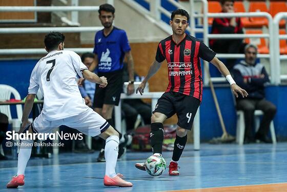 گزارش تصویری | لیگ دسته اول فوتسال | مسابقه فوتسال بازرگانی دائم پناه مشهد و دلسوختگان قم