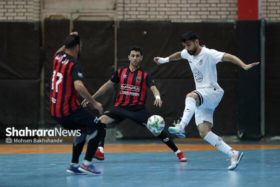 گزارش تصویری | لیگ دسته اول فوتسال | مسابقه فوتسال بازرگانی دائم پناه مشهد و دلسوختگان قم