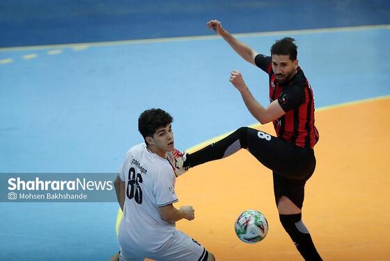 گزارش تصویری | لیگ دسته اول فوتسال | مسابقه فوتسال بازرگانی دائم پناه مشهد و دلسوختگان قم