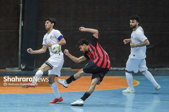 گزارش تصویری | لیگ دسته اول فوتسال | مسابقه فوتسال بازرگانی دائم پناه مشهد و دلسوختگان قم
