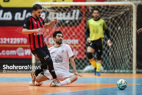 گزارش تصویری | لیگ دسته اول فوتسال | مسابقه فوتسال بازرگانی دائم پناه مشهد و دلسوختگان قم