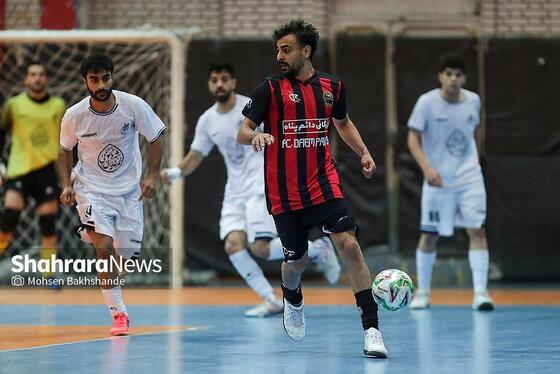 گزارش تصویری | لیگ دسته اول فوتسال | مسابقه فوتسال بازرگانی دائم پناه مشهد و دلسوختگان قم