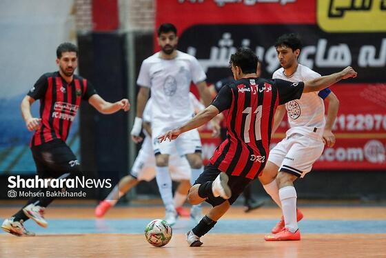 گزارش تصویری | لیگ دسته اول فوتسال | مسابقه فوتسال بازرگانی دائم پناه مشهد و دلسوختگان قم