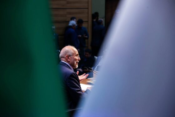 گزارش تصویری | نشست خبری رئیس مجلس شورای اسلامی