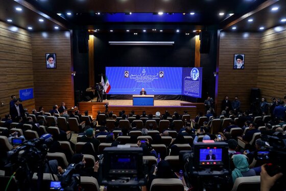 گزارش تصویری | نشست خبری رئیس مجلس شورای اسلامی