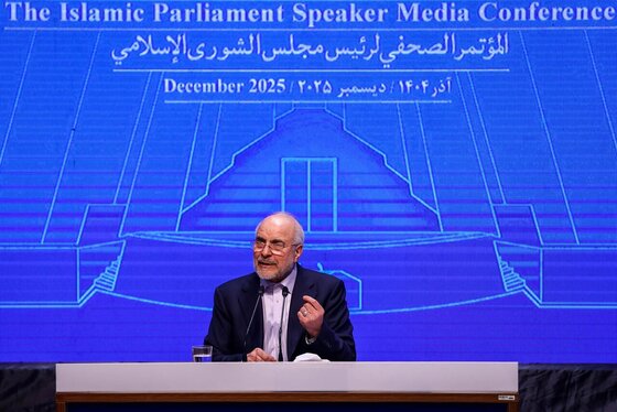 گزارش تصویری | نشست خبری رئیس مجلس شورای اسلامی