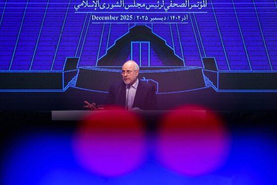 گزارش تصویری | نشست خبری رئیس مجلس شورای اسلامی