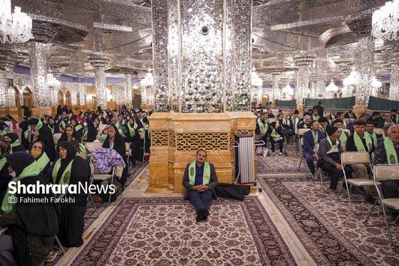 گزارش تصویری | تشّرف خانواده‌های زیارت اولی توانیاب به حرم مطهر رضوی