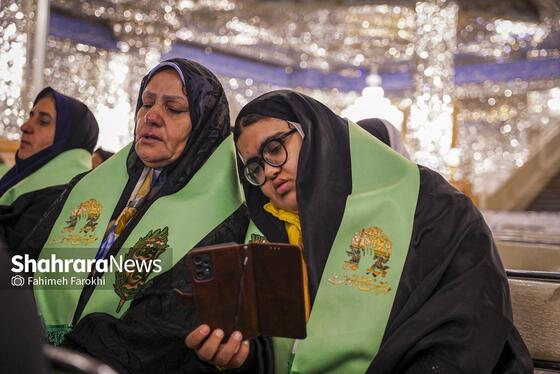 گزارش تصویری | تشّرف خانواده‌های زیارت اولی توانیاب به حرم مطهر رضوی