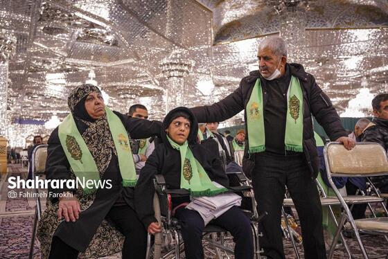 گزارش تصویری | تشّرف خانواده‌های زیارت اولی توانیاب به حرم مطهر رضوی